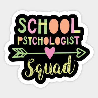 School Psychologist Squad Sticker